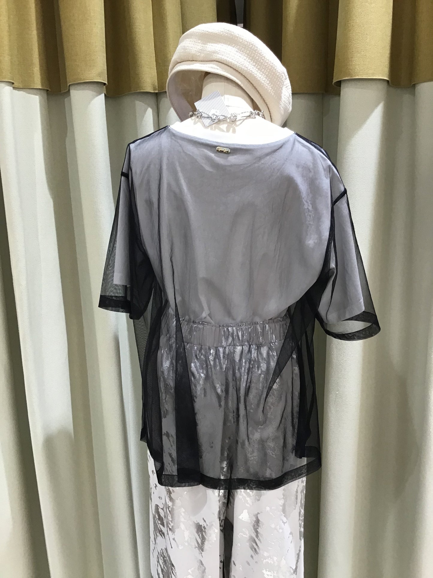 ☆Eimee Law チュールレイヤードランダムロゴTシャツ